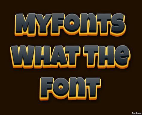 my font what the font